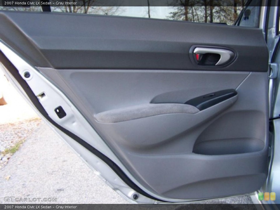 Gray Interior Door Panel for the 2007 Honda Civic LX Sedan #40882969