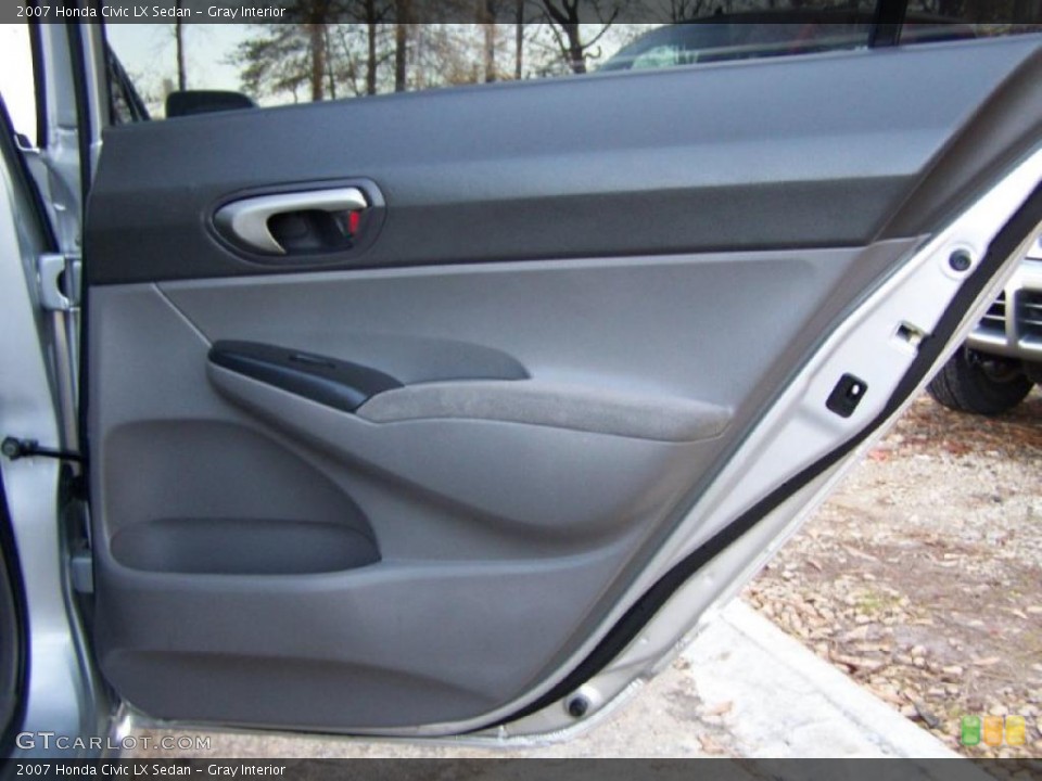 Gray Interior Door Panel for the 2007 Honda Civic LX Sedan #40882993