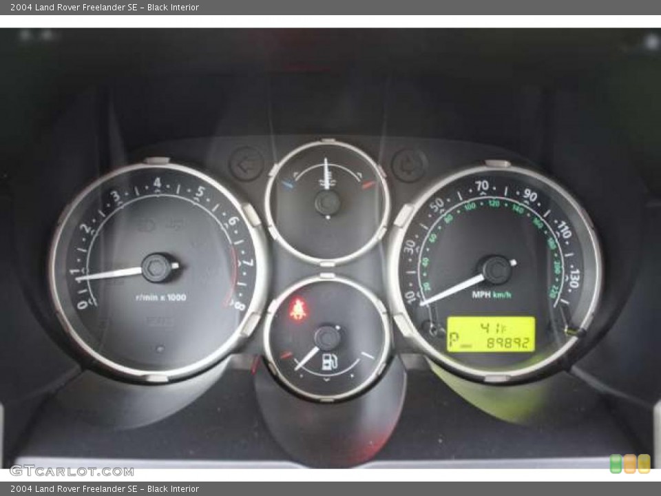 Black Interior Gauges for the 2004 Land Rover Freelander SE #40884133