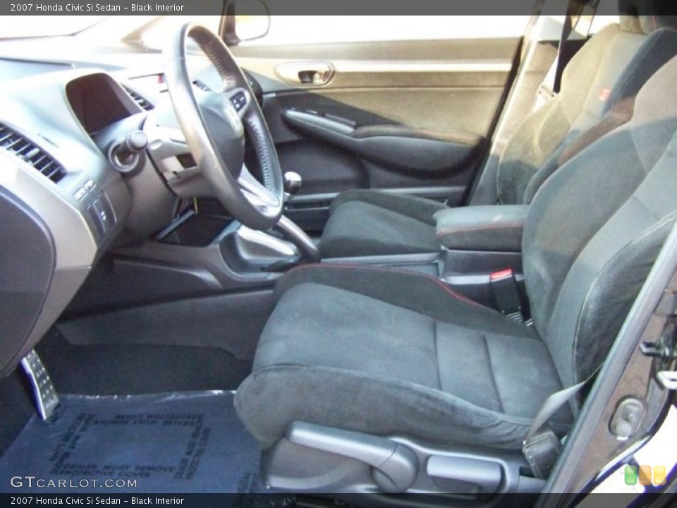 Black Interior Photo for the 2007 Honda Civic Si Sedan #40884141