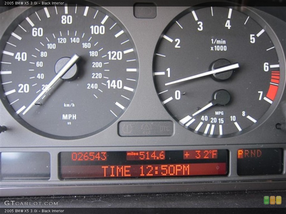 Black Interior Gauges for the 2005 BMW X5 3.0i #40886177