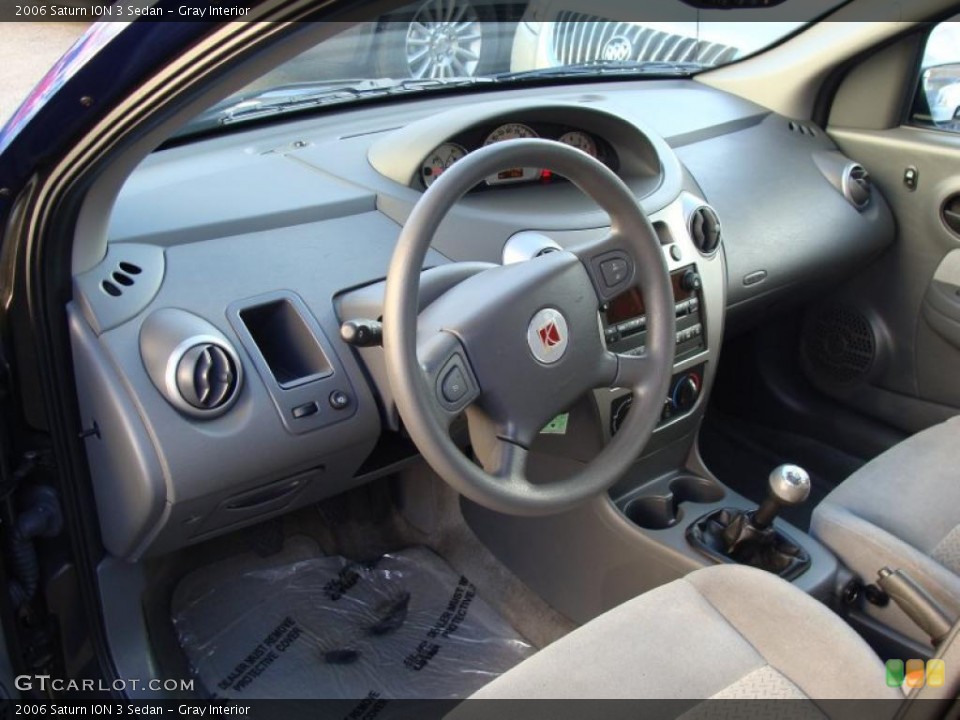 Gray Interior Prime Interior for the 2006 Saturn ION 3 Sedan #40889005