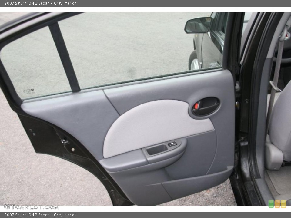 Gray Interior Door Panel for the 2007 Saturn ION 2 Sedan #40889401