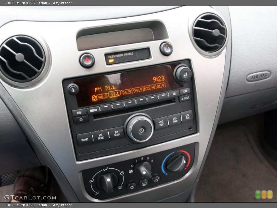 Gray Interior Controls for the 2007 Saturn ION 2 Sedan #40889529