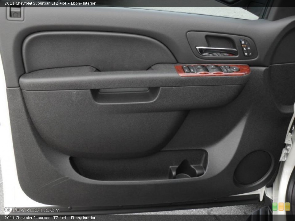 Ebony Interior Door Panel for the 2011 Chevrolet Suburban LTZ 4x4 #40890293