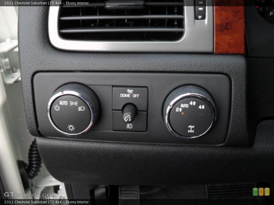 Ebony Interior Controls for the 2011 Chevrolet Suburban LTZ 4x4 #40890325