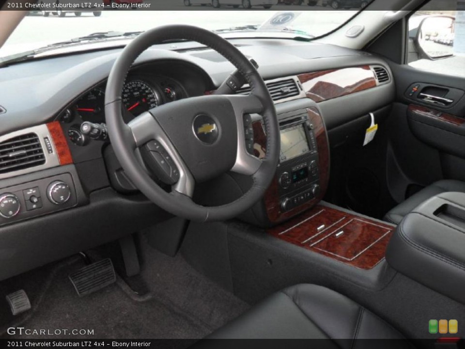 Ebony Interior Prime Interior for the 2011 Chevrolet Suburban LTZ 4x4 #40890573