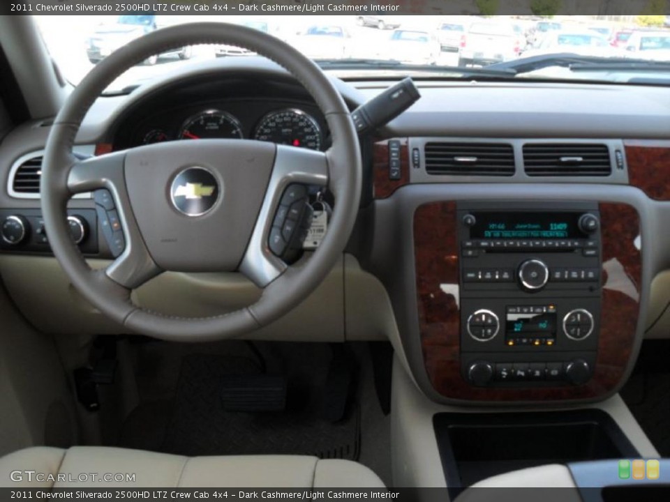 Dark Cashmere/Light Cashmere Interior Dashboard for the 2011 Chevrolet Silverado 2500HD LTZ Crew Cab 4x4 #40891949