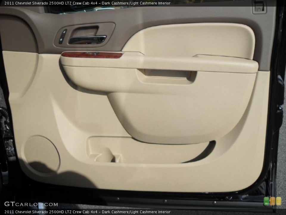 Dark Cashmere/Light Cashmere Interior Door Panel for the 2011 Chevrolet Silverado 2500HD LTZ Crew Cab 4x4 #40892045