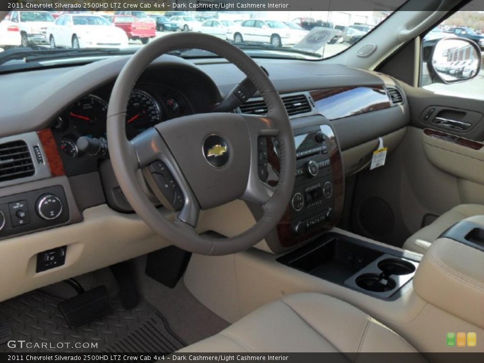 Dark Cashmere/Light Cashmere Interior Photo for the 2011 Chevrolet Silverado 2500HD LTZ Crew Cab 4x4 #40892109