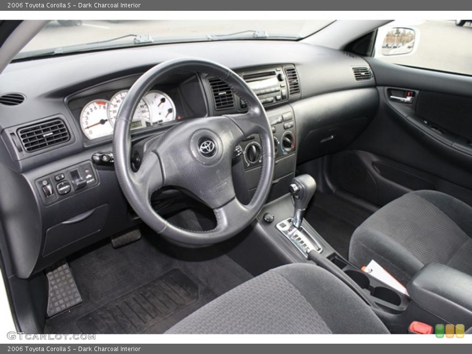 Dark Charcoal Interior Prime Interior for the 2006 Toyota Corolla S #40894017