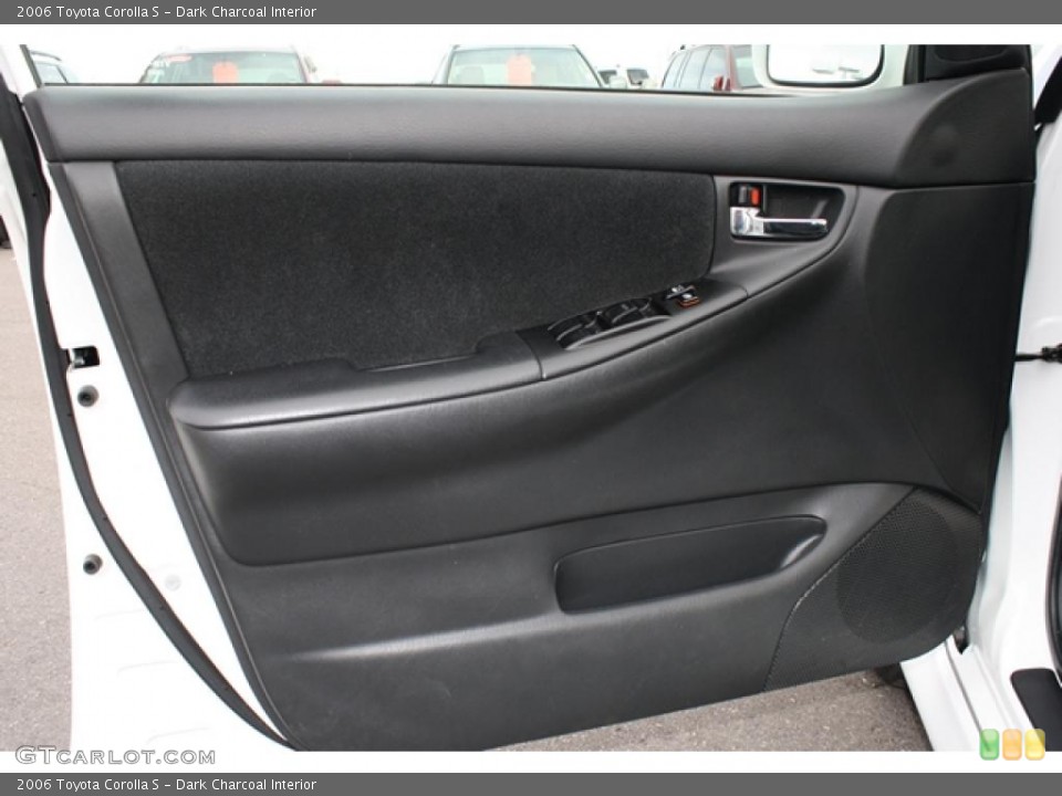 Dark Charcoal Interior Door Panel for the 2006 Toyota Corolla S #40894117