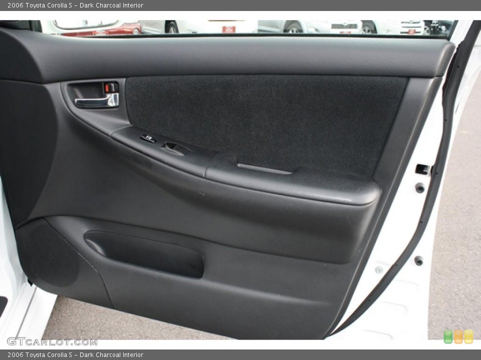 Dark Charcoal Interior Door Panel for the 2006 Toyota Corolla S #40894125