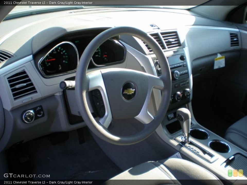 Dark Gray/Light Gray Interior Prime Interior for the 2011 Chevrolet Traverse LS #40895229