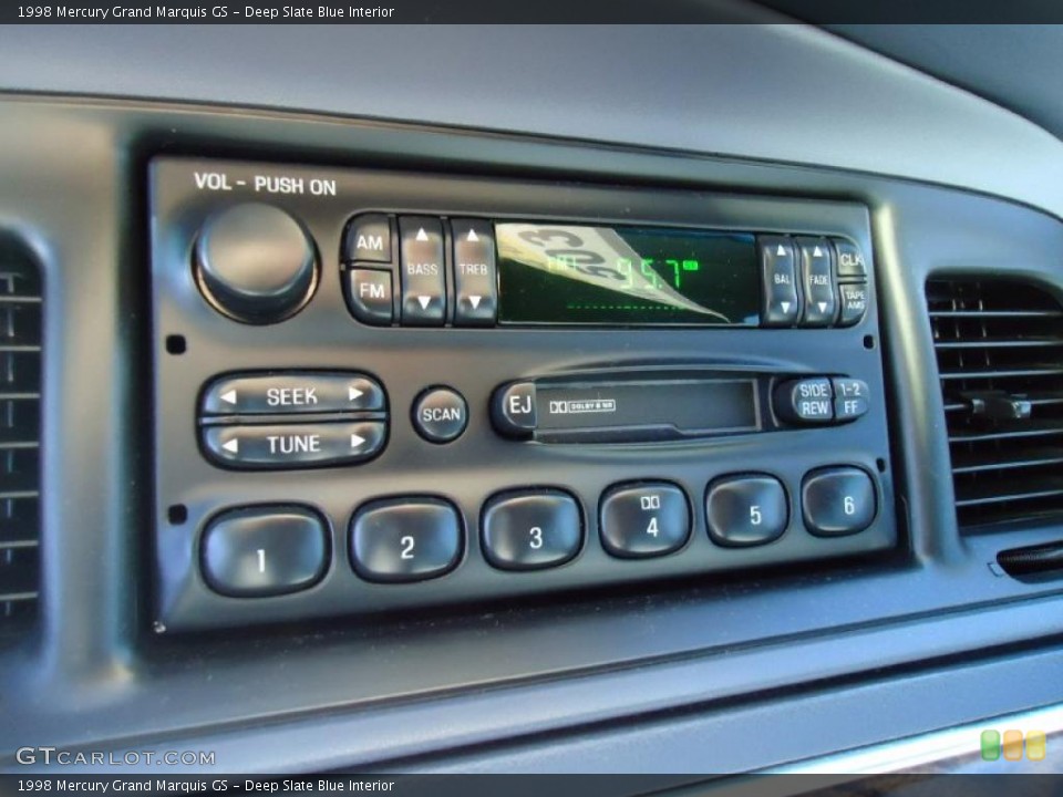 Deep Slate Blue Interior Controls for the 1998 Mercury Grand Marquis GS #40896093