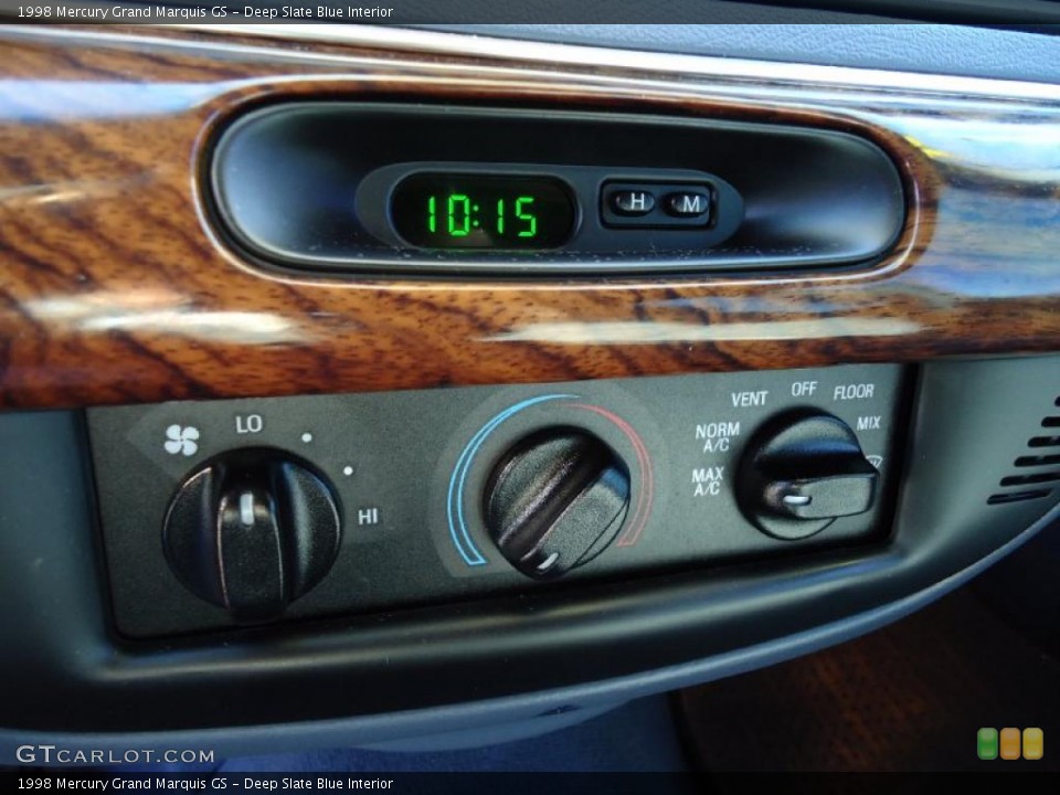 Deep Slate Blue Interior Controls for the 1998 Mercury Grand Marquis GS #40896109