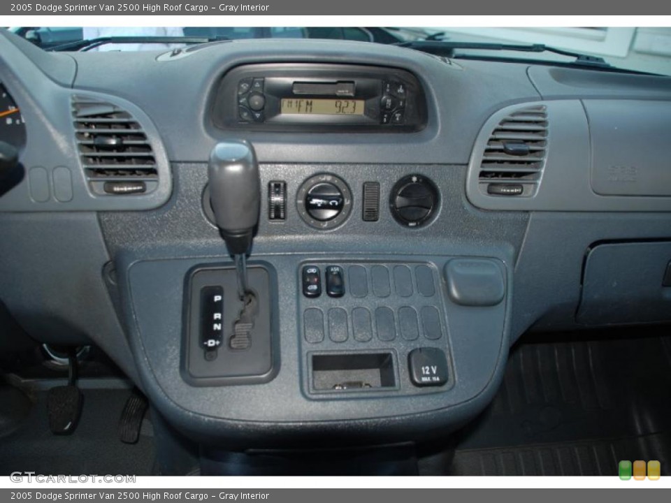 Gray Interior Controls for the 2005 Dodge Sprinter Van 2500 High Roof Cargo #40896137