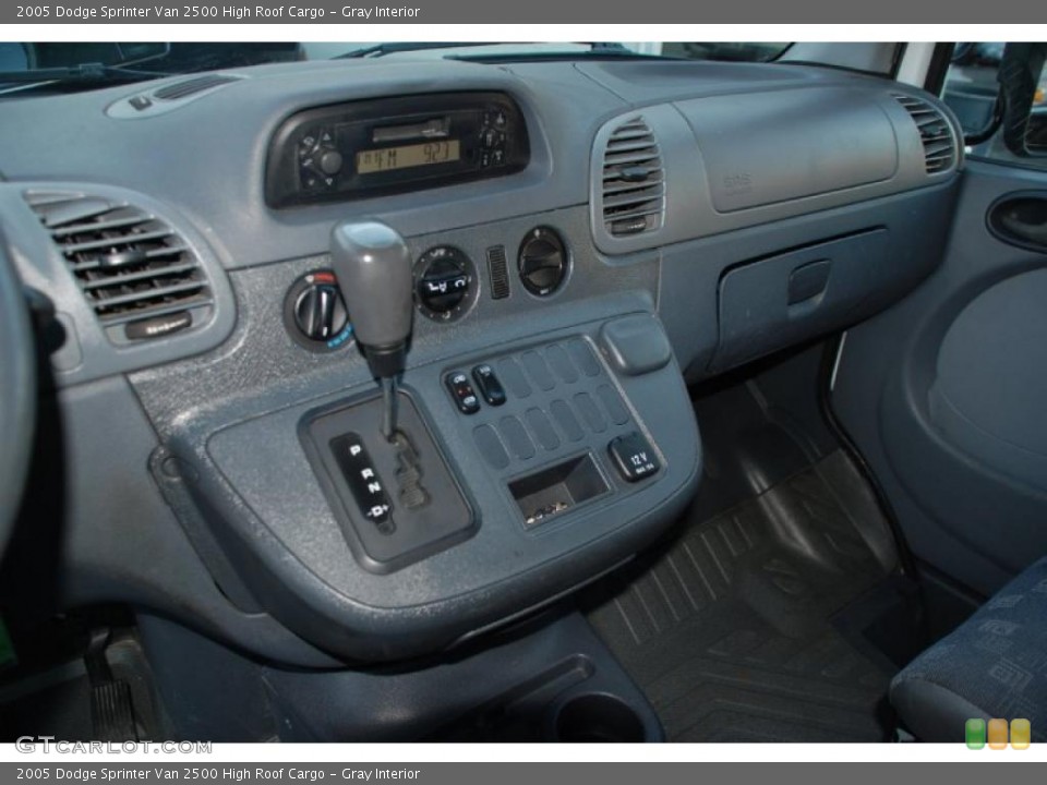 Gray Interior Controls for the 2005 Dodge Sprinter Van 2500 High Roof Cargo #40896153