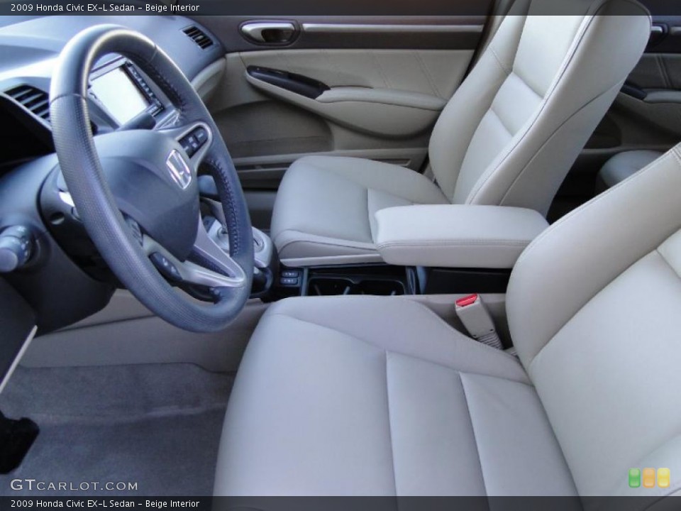 Beige Interior Photo for the 2009 Honda Civic EX-L Sedan #40899431