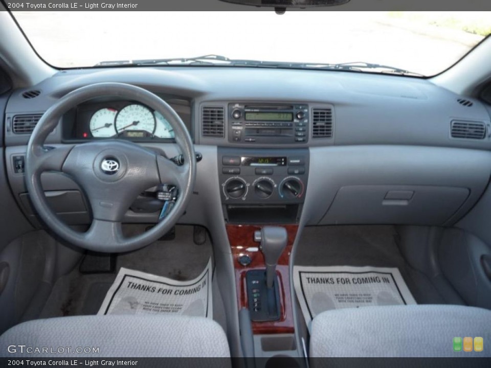 Light Gray Interior Dashboard for the 2004 Toyota Corolla LE #40899669