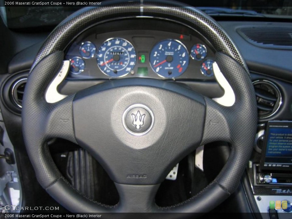Nero (Black) Interior Steering Wheel for the 2006 Maserati GranSport Coupe #40901833