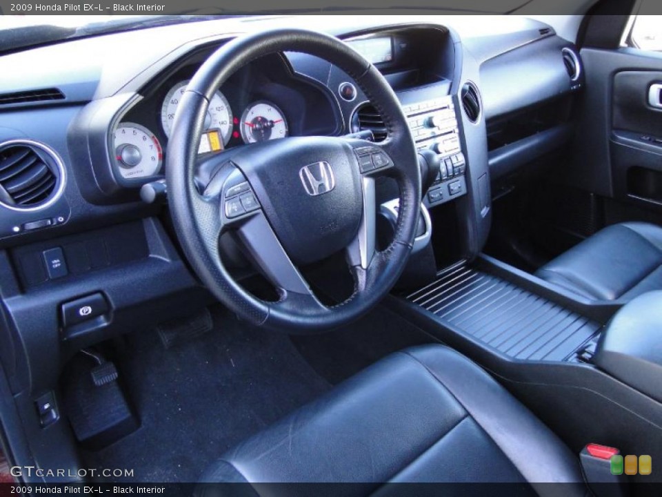 Black Interior Prime Interior for the 2009 Honda Pilot EX-L #40901977