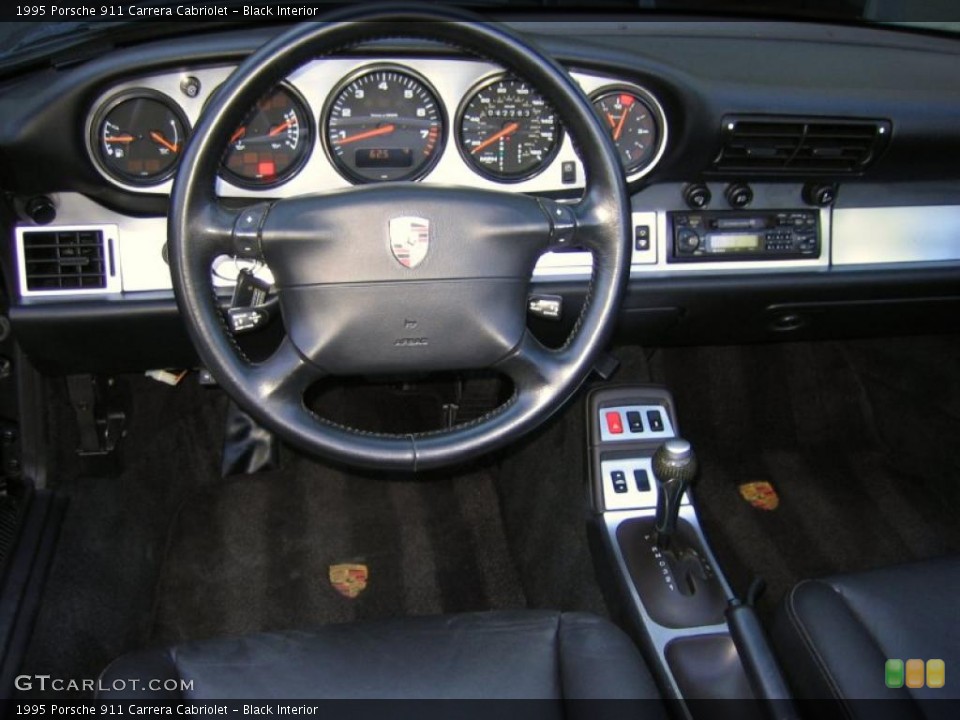 Black Interior Dashboard for the 1995 Porsche 911 Carrera Cabriolet #40902737
