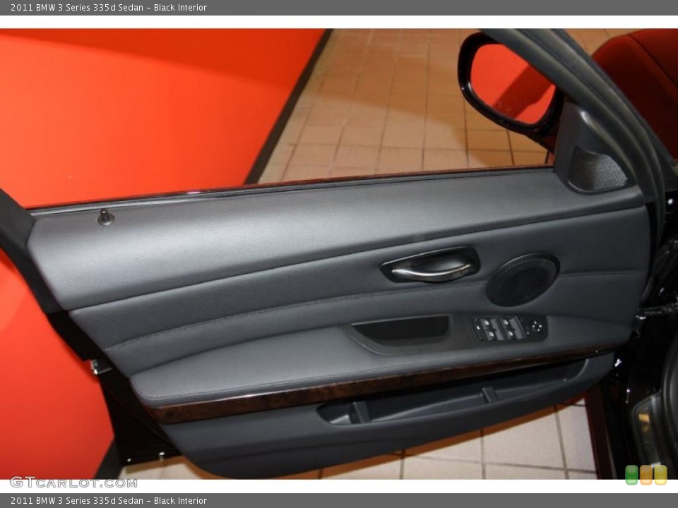 Black Interior Door Panel for the 2011 BMW 3 Series 335d Sedan #40903581