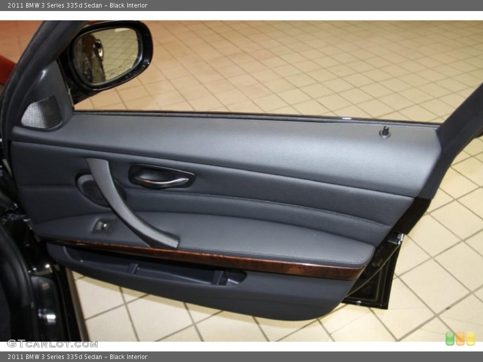 Black Interior Door Panel for the 2011 BMW 3 Series 335d Sedan #40903737