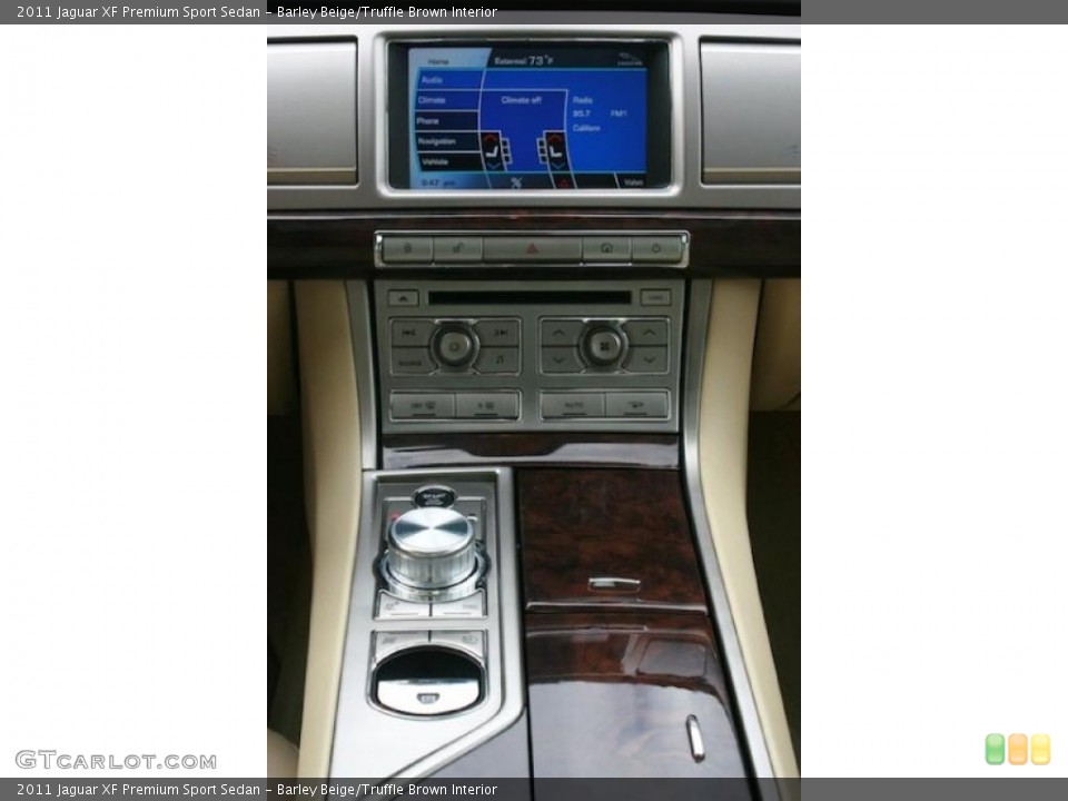Barley Beige/Truffle Brown Interior Controls for the 2011 Jaguar XF Premium Sport Sedan #40904301