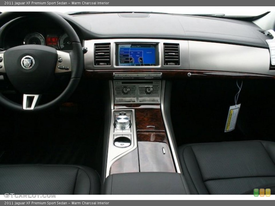 Warm Charcoal Interior Dashboard for the 2011 Jaguar XF Premium Sport Sedan #40904449