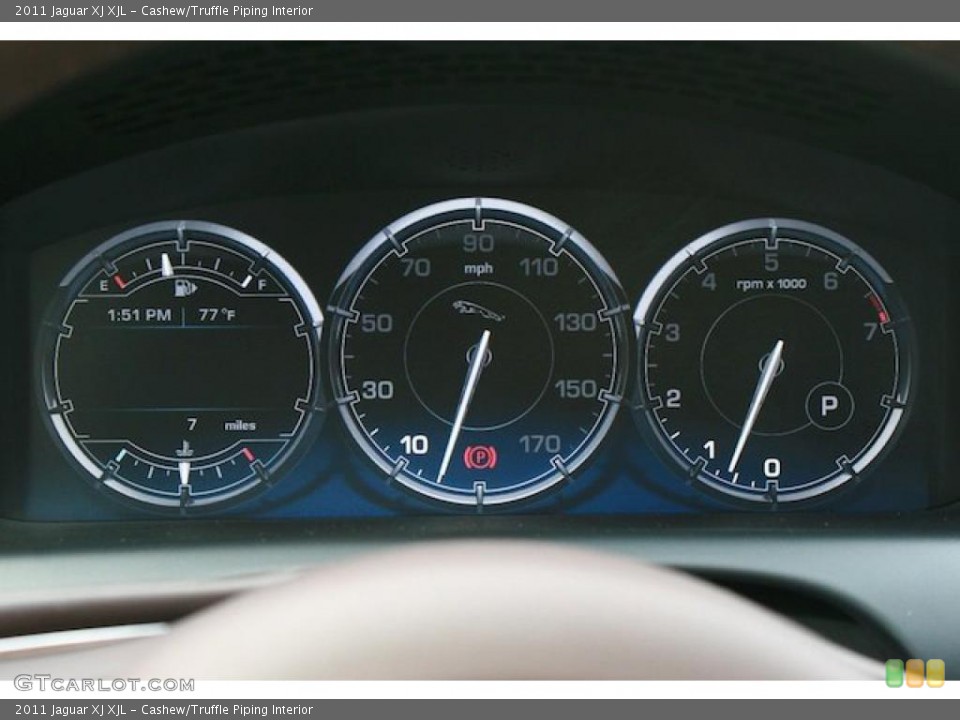 Cashew/Truffle Piping Interior Gauges for the 2011 Jaguar XJ XJL #40905157
