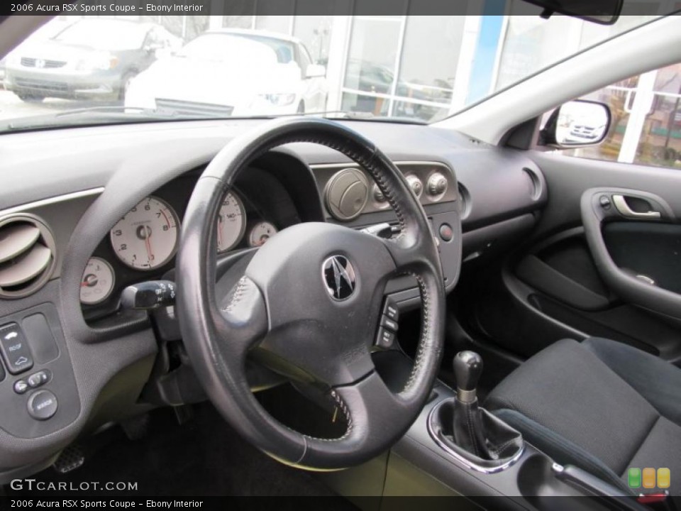 Ebony Interior Prime Interior for the 2006 Acura RSX Sports Coupe #40907897