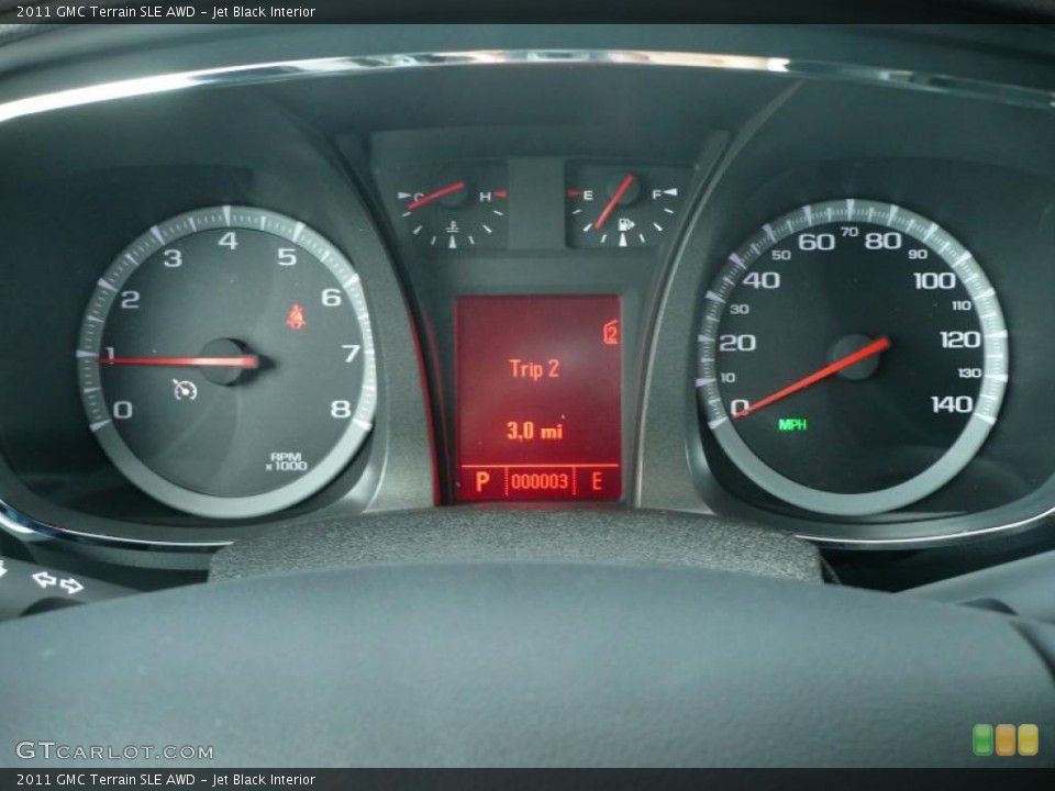 Jet Black Interior Gauges for the 2011 GMC Terrain SLE AWD #40911485