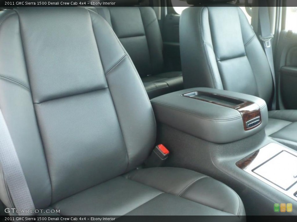 Ebony Interior Photo for the 2011 GMC Sierra 1500 Denali Crew Cab 4x4 #40911749