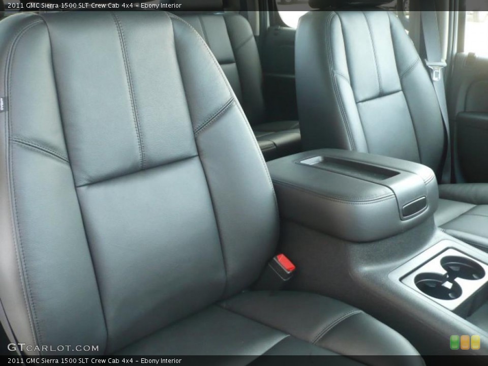 Ebony Interior Photo for the 2011 GMC Sierra 1500 SLT Crew Cab 4x4 #40911925