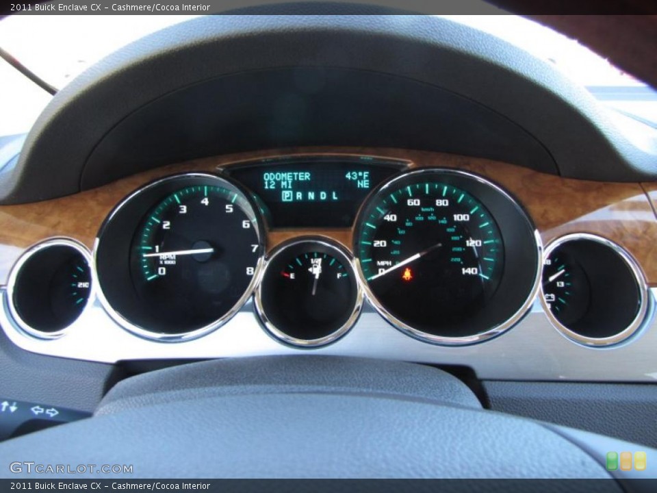 Cashmere/Cocoa Interior Gauges for the 2011 Buick Enclave CX #40912793