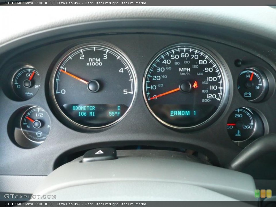 Dark Titanium/Light Titanium Interior Gauges for the 2011 GMC Sierra 2500HD SLT Crew Cab 4x4 #40912993