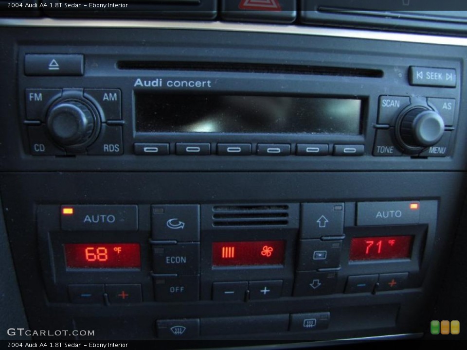 Ebony Interior Controls for the 2004 Audi A4 1.8T Sedan #40914961