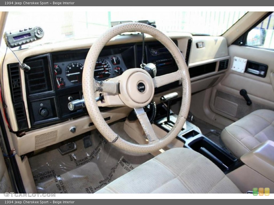 Beige 1994 Jeep Cherokee Interiors
