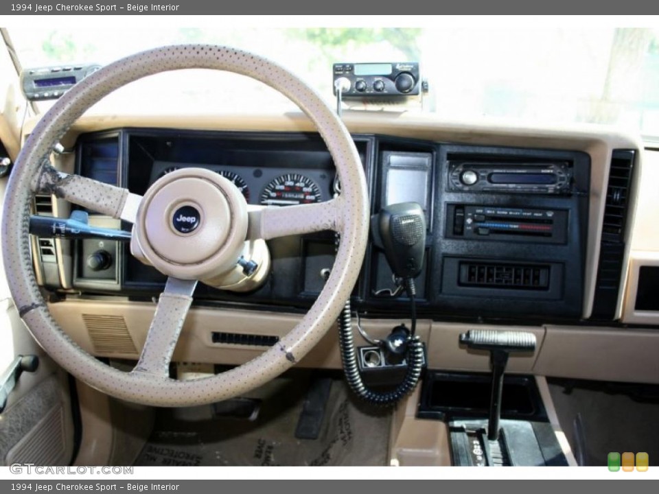 Beige Interior Dashboard for the 1994 Jeep Cherokee Sport #40916181