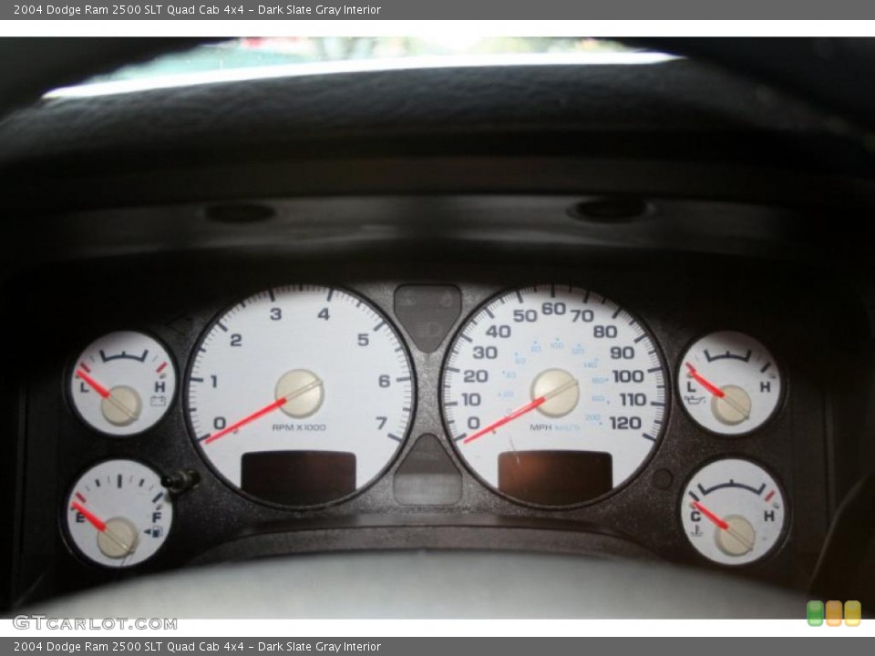 Dark Slate Gray Interior Gauges for the 2004 Dodge Ram 2500 SLT Quad Cab 4x4 #40917743