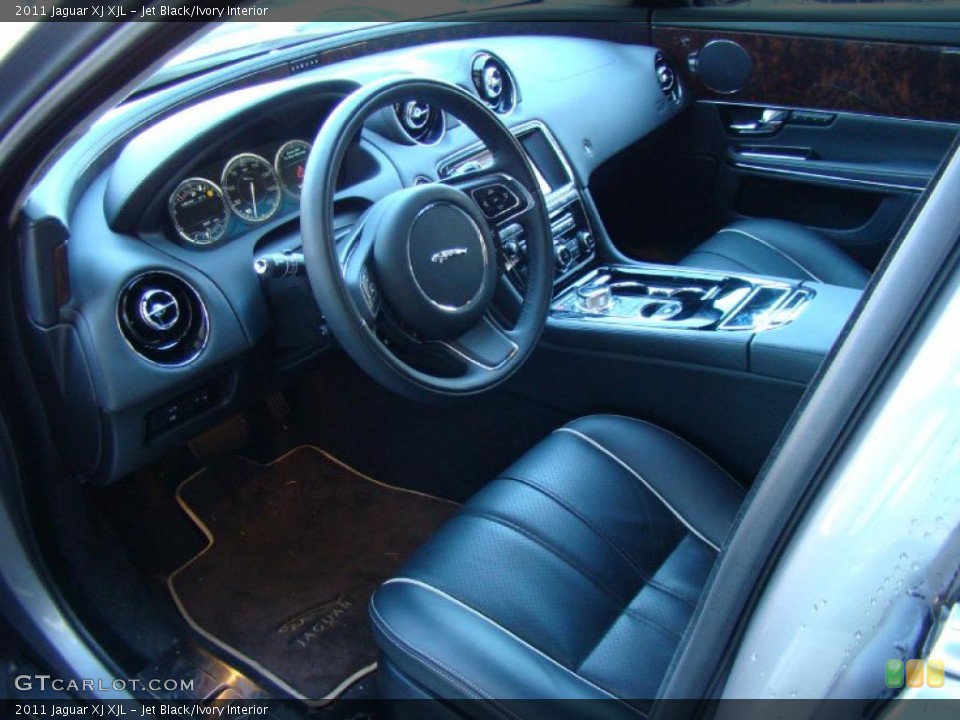 Jet Black/Ivory Interior Photo for the 2011 Jaguar XJ XJL #40919281