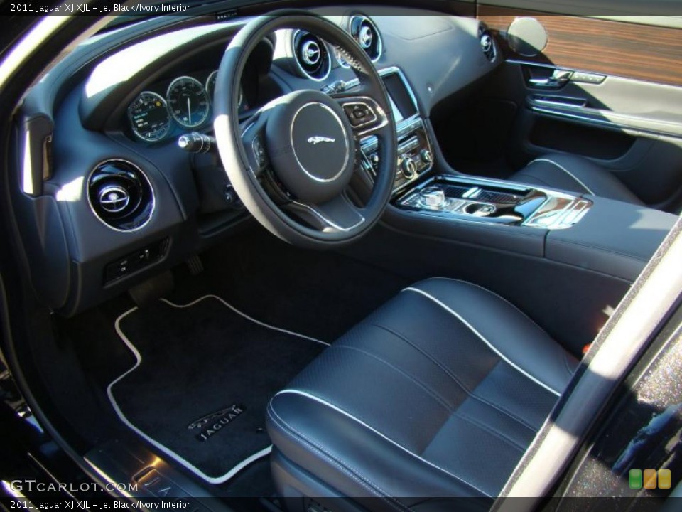 Jet Black/Ivory Interior Prime Interior for the 2011 Jaguar XJ XJL #40919721