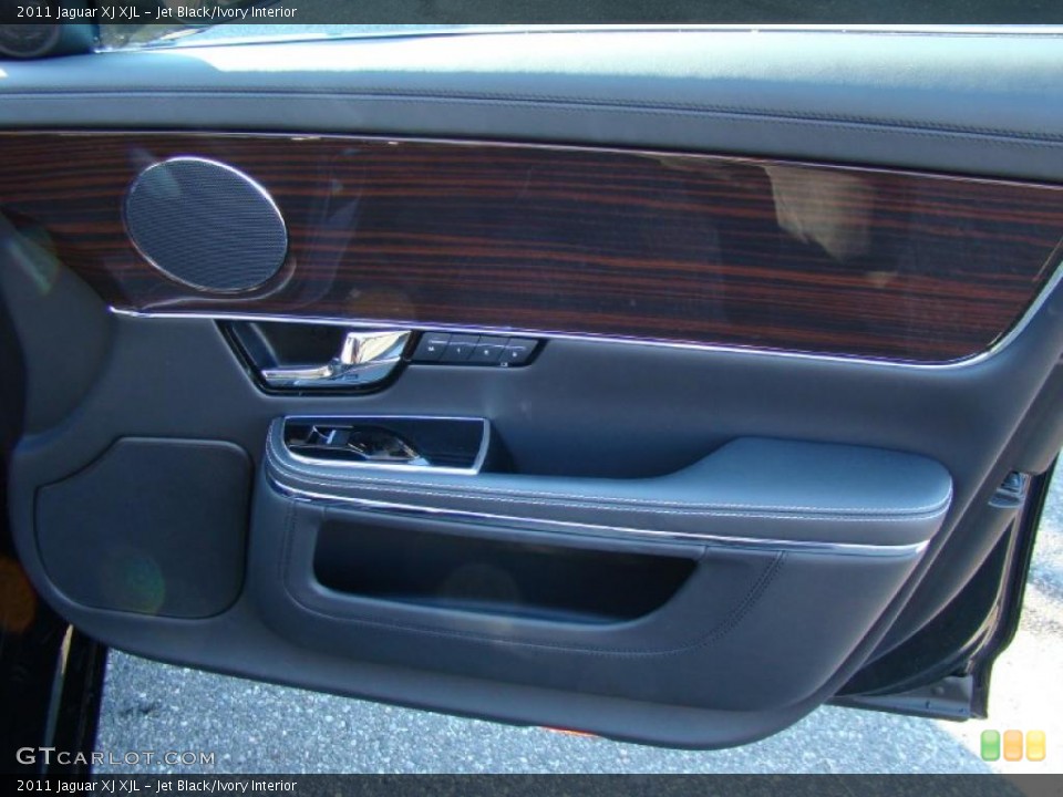 Jet Black/Ivory Interior Door Panel for the 2011 Jaguar XJ XJL #40919833