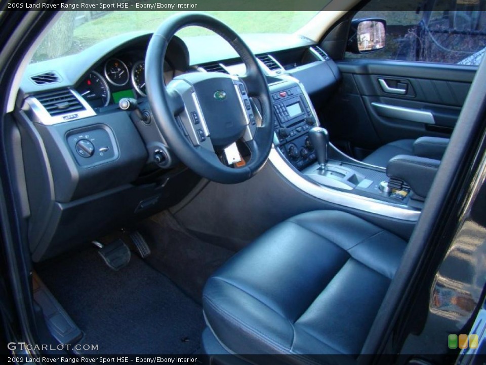 Ebony/Ebony Interior Prime Interior for the 2009 Land Rover Range Rover Sport HSE #40920193