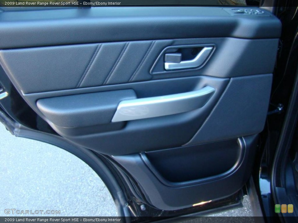 Ebony/Ebony Interior Door Panel for the 2009 Land Rover Range Rover Sport HSE #40920209