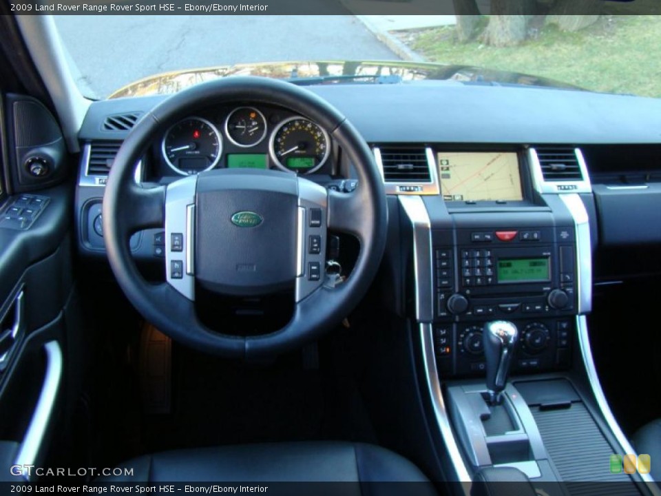 Ebony/Ebony Interior Dashboard for the 2009 Land Rover Range Rover Sport HSE #40920237