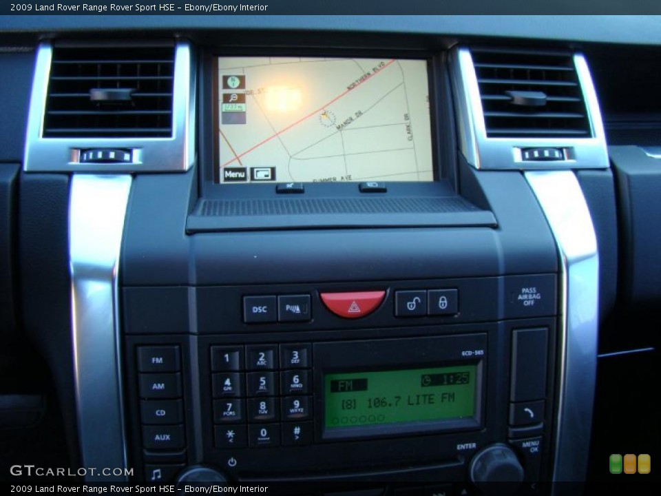 Ebony/Ebony Interior Navigation for the 2009 Land Rover Range Rover Sport HSE #40920253