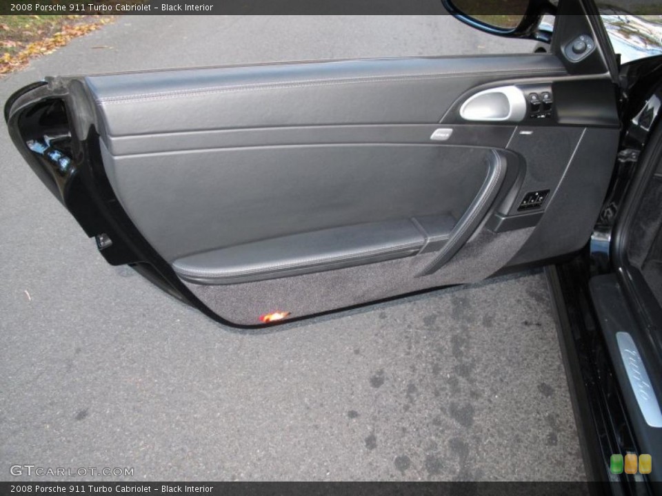 Black Interior Door Panel for the 2008 Porsche 911 Turbo Cabriolet #40920621